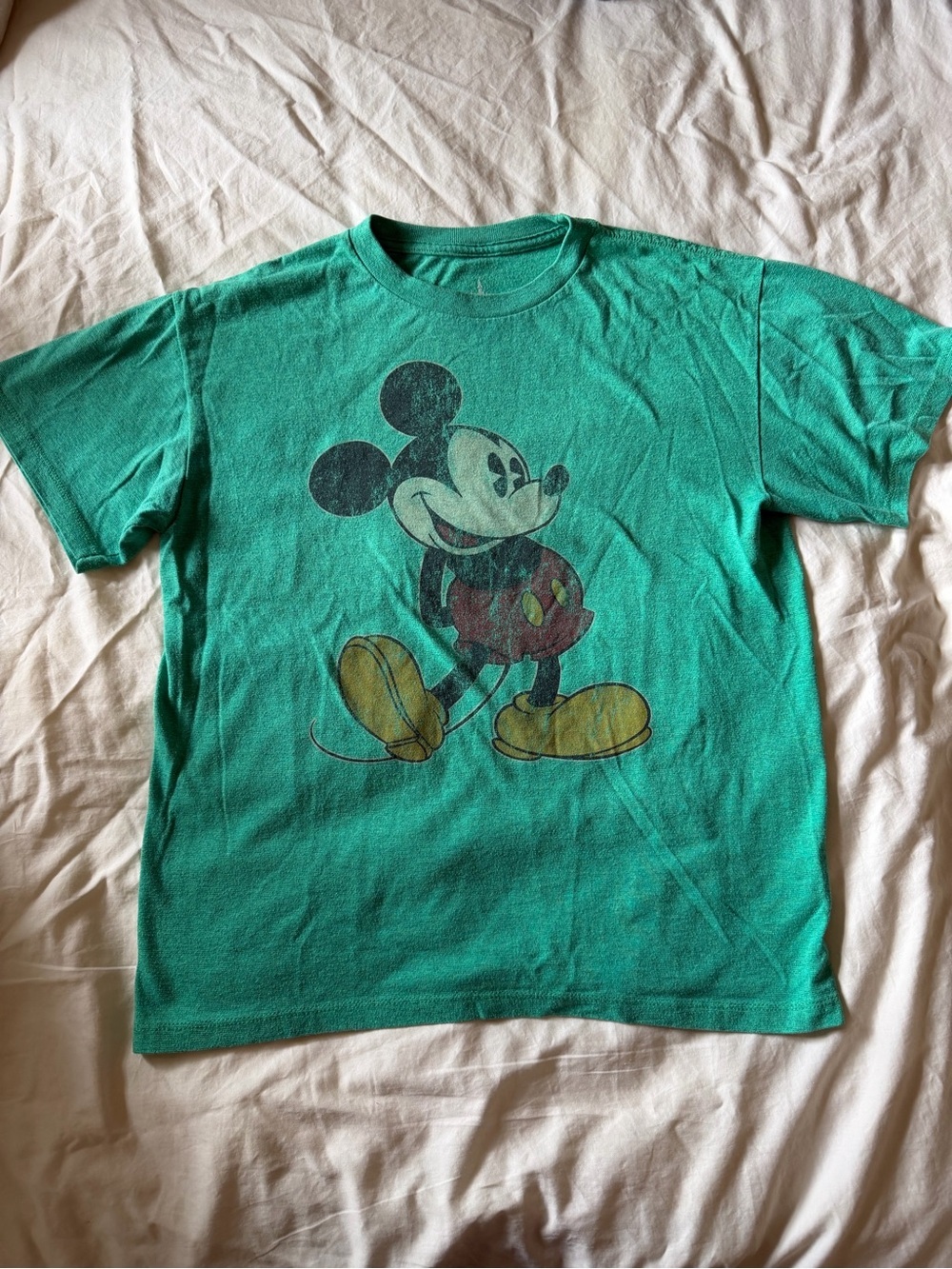 Green Disney Mickey Mouse T-Shirt